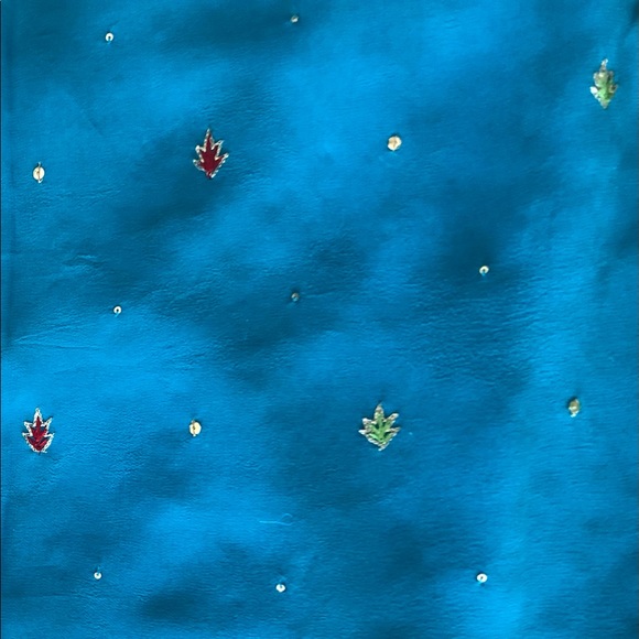 Aqua georgette crepe blend Saree Vintage [firm] - Picture 5 of 13